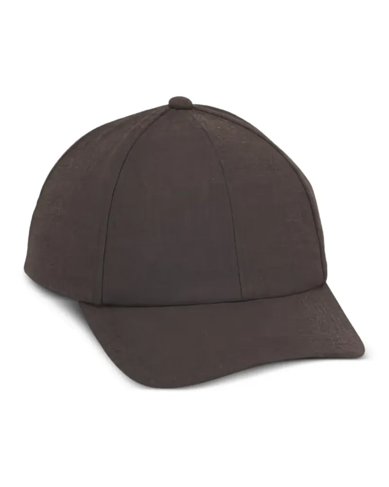 Wahts Baseballkappe mit Logo-Etikett - Braun Braun