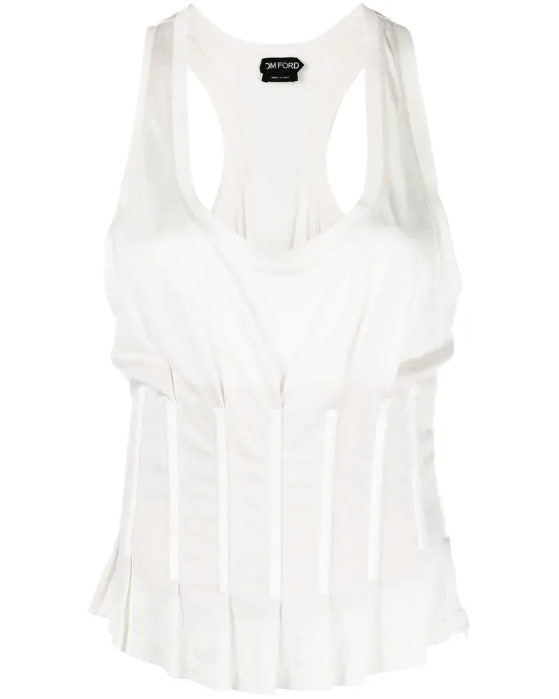 Tom Ford Top mit Einsätzen - Weiß Weiß