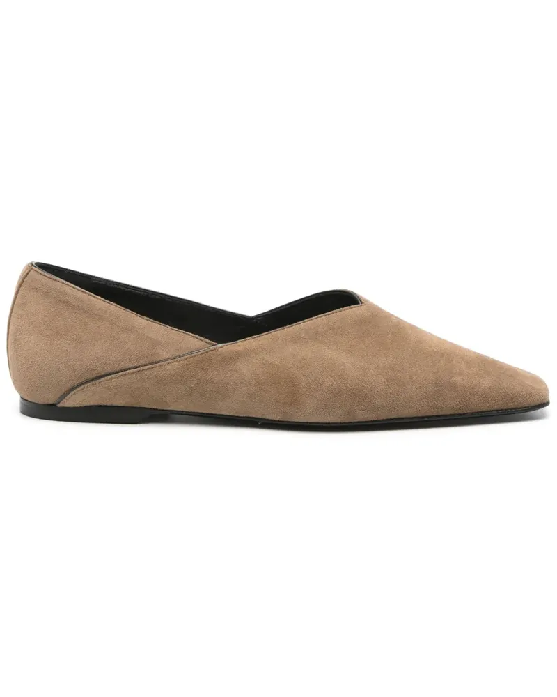 Totême Ballerinas aus Wildleder - Braun Braun