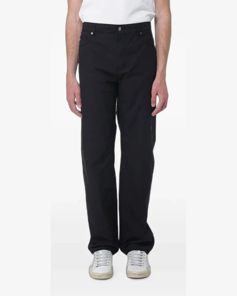Emporio Armani J76 five-pocket cotton trousers - Schwarz Schwarz