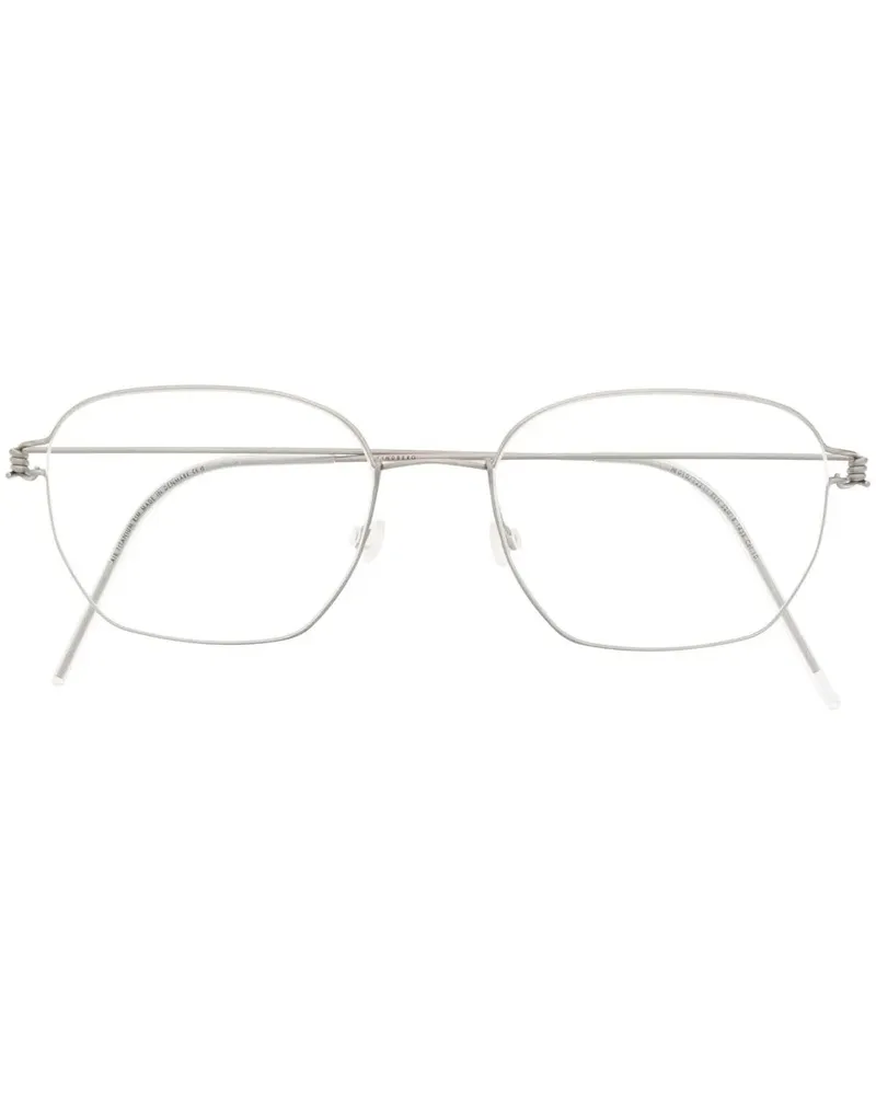 Lindberg Ken Brille mit rundem Gestell - Silber Silber