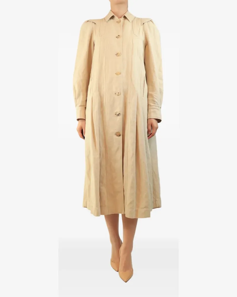 MASSCOB Schweres Midi-Hemdkleid - Nude Nude