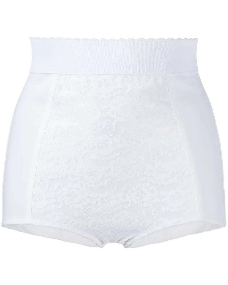 Dolce & Gabbana Slip mit Spitzeneinsätzen - Weiß Weiß
