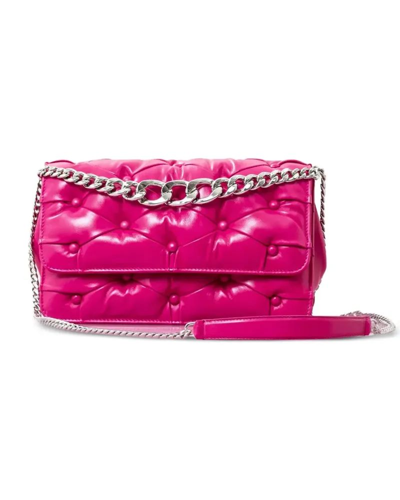 Benedetta Bruzziches Gesteppte Carmen Schultertasche mit Kette - Rosa Rosa