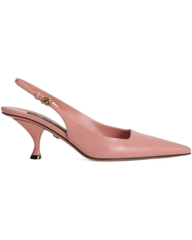 Dolce & Gabbana Spitze Slingback-Pumps - Rosa Rosa