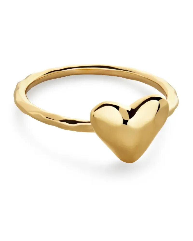 Monica Vinader Heart Stacking Ring - Gold Gold