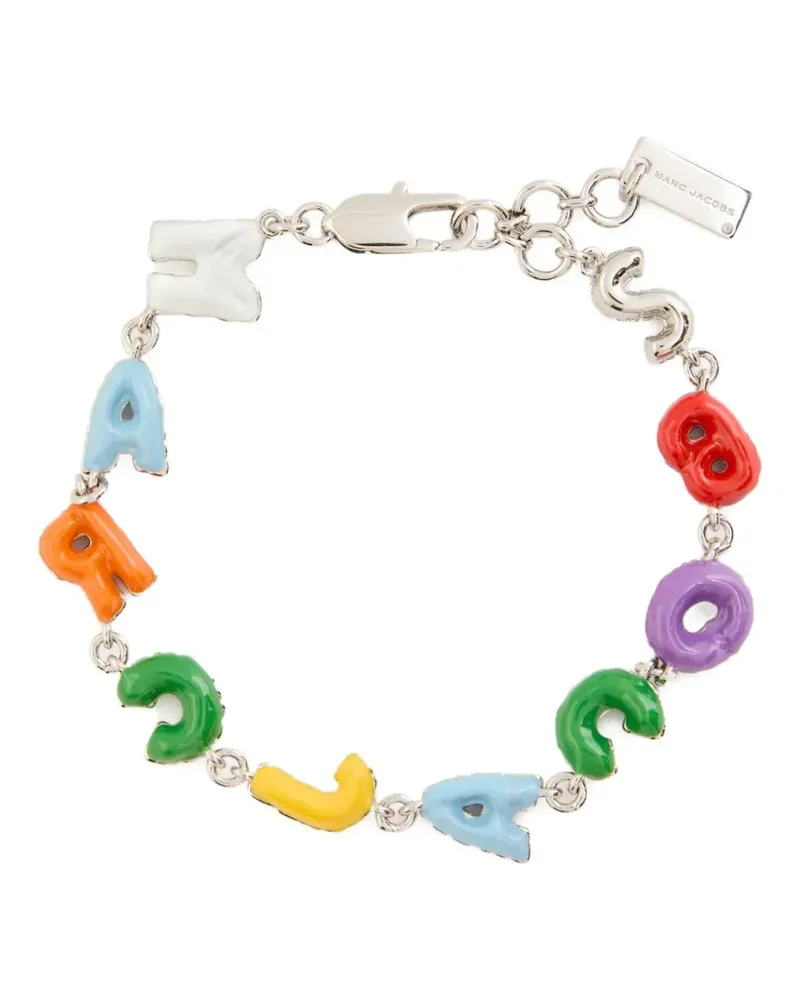 Marc Jacobs logo-lettering bracelet - Silber Silber