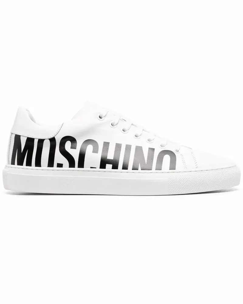 Moschino Sneakers mit Logo-Print - Weiß Weiß