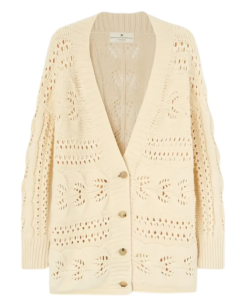 Ermanno Scervino Cardigan mit V-Ausschnitt - Nude Nude