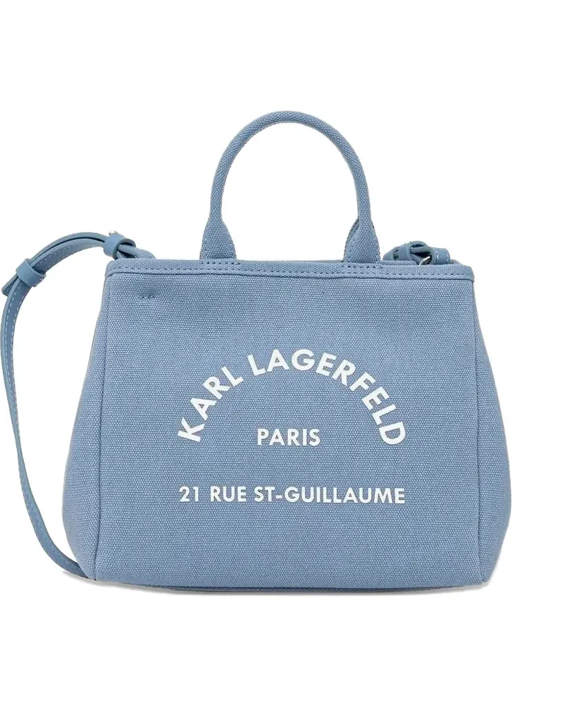 Karl Lagerfeld logo-print tote bag - Blau Blau