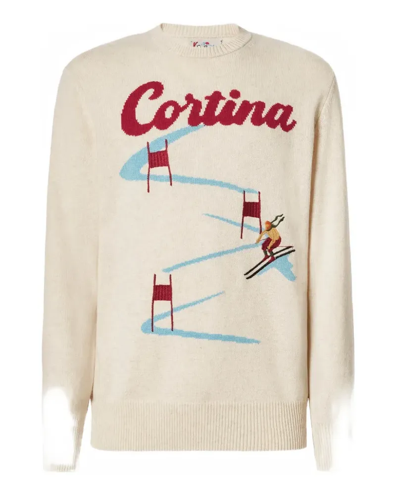 MC2 Saint Barth Cortina Ski Race Pullover - Nude Nude
