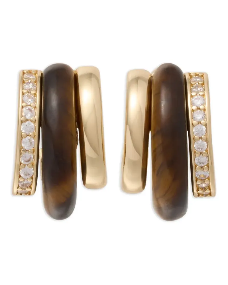 Roxanne Assoulin The Stone huggie earrings - Gold Gold