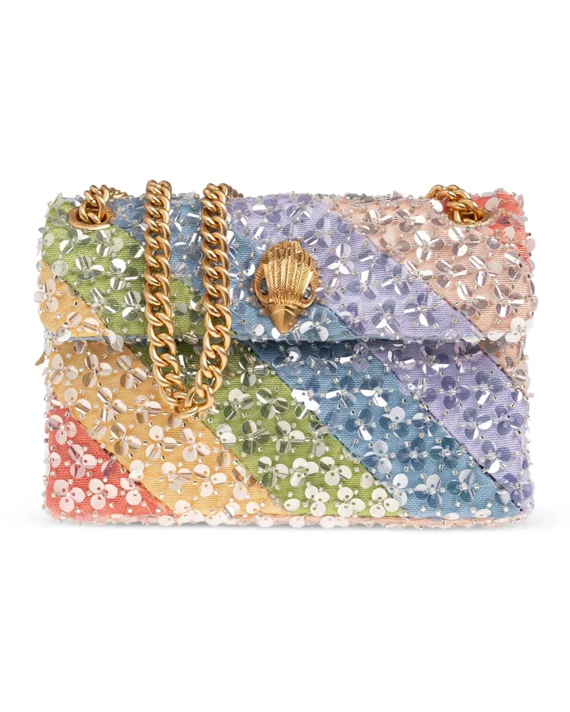 Kurt Geiger mini Kensington sequin-embellished shoulder bag - Blau Blau