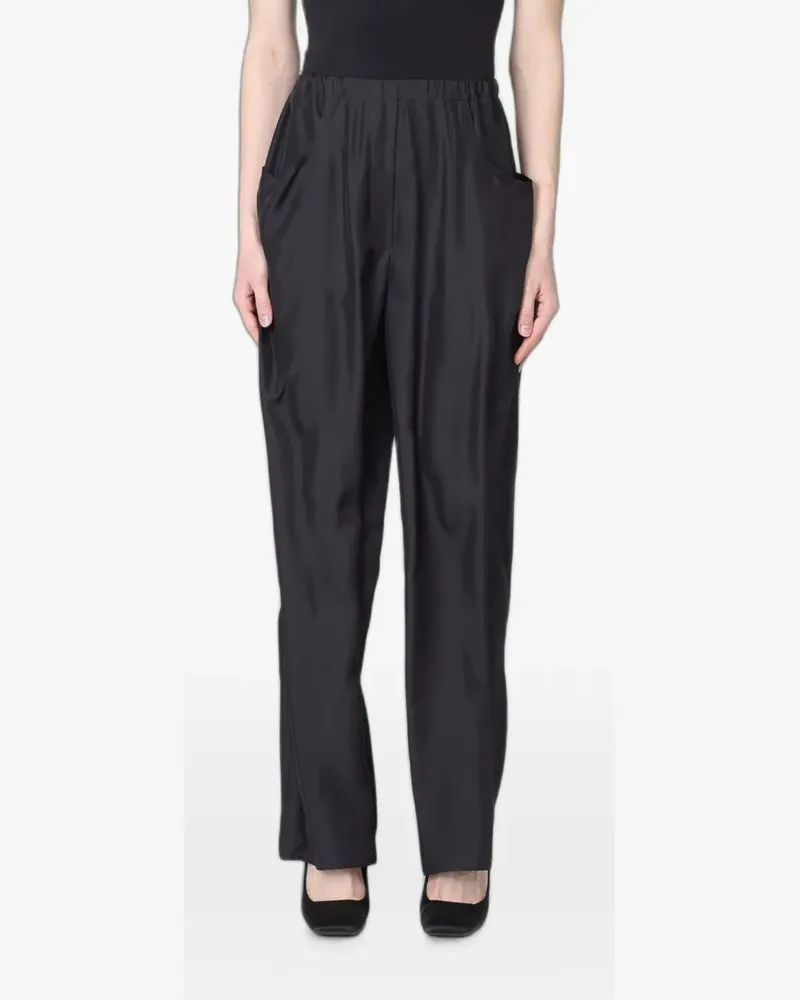 TER ET BANTINE elasticated-waistband trousers - Schwarz Schwarz