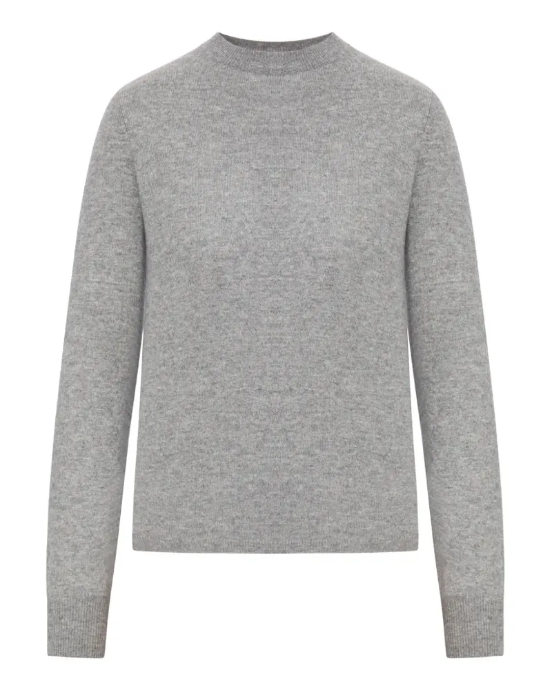 Max Mara Rundhals-Oberteil aus feinem Strick - Grau Grau