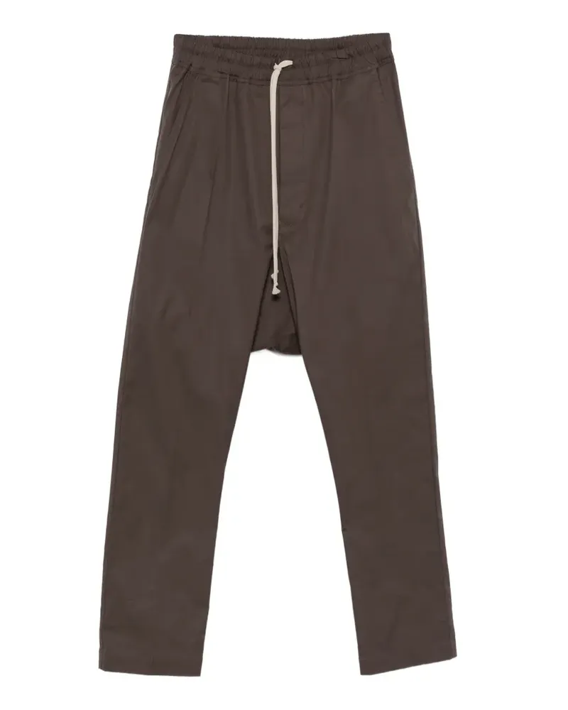 Rick Owens drawstring drop-crotch trousers - Braun Braun