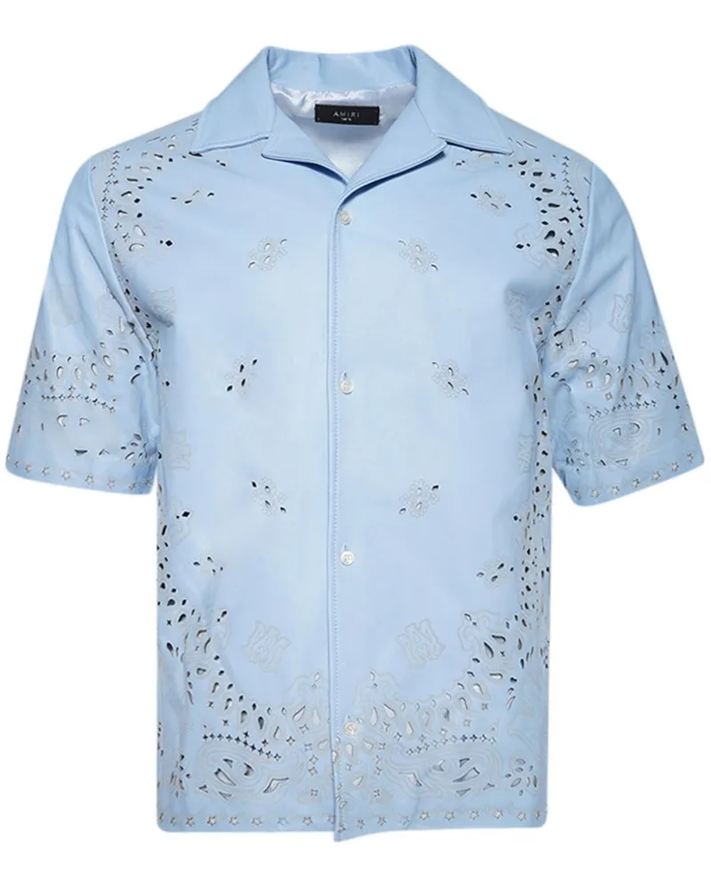 Amiri Bandana Hemd - Blau Blau