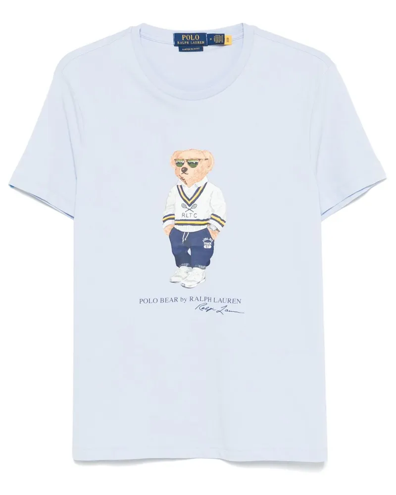 Ralph Lauren T-Shirt mit Polo Pony-Stickerei - Blau Blau