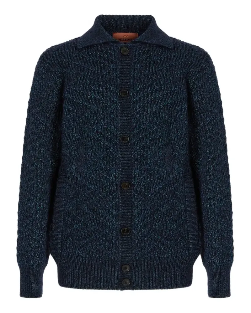 Missoni Cardigan mit Zickzackmuster - Blau Blau