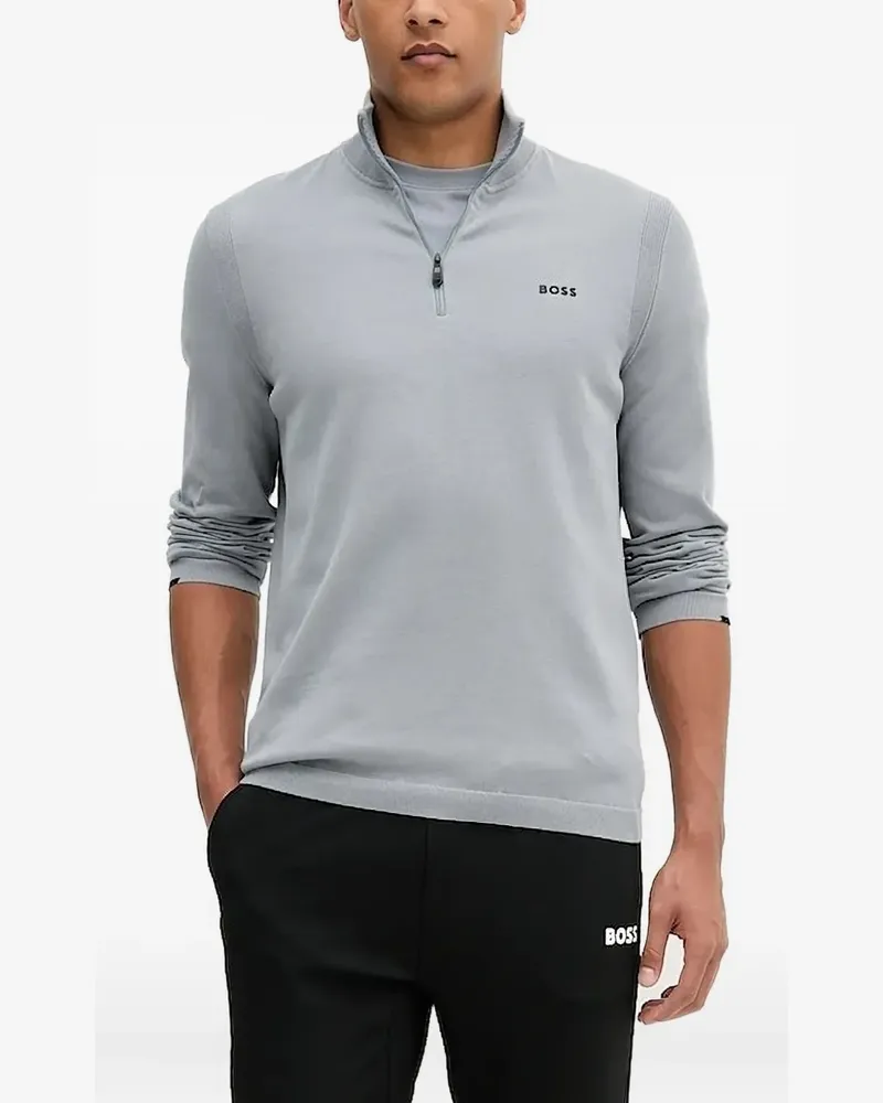 HUGO BOSS Ever Pullover mit Stehkragen - Grau Grau