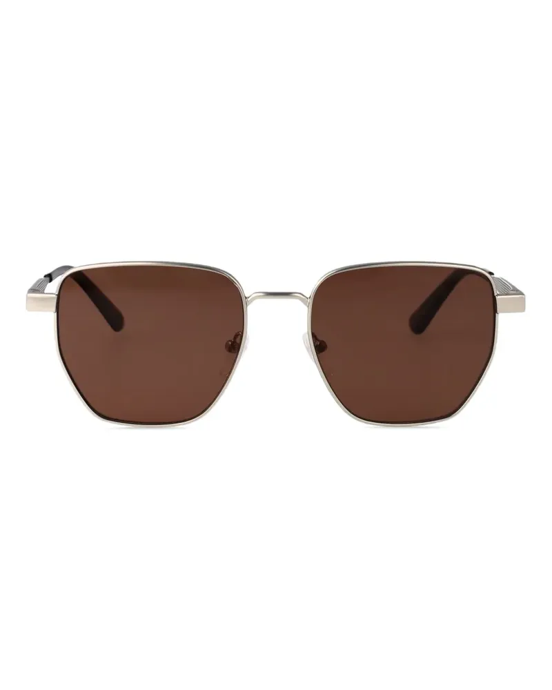 Calvin Klein Sonnenbrille mit eckigem Gestell - Grau Grau