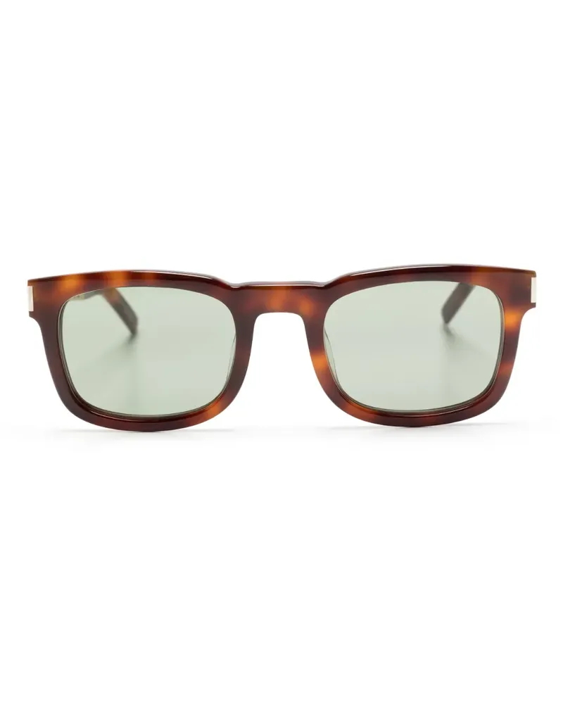 Saint Laurent Eckige SL 581 Sonnenbrille - Braun Braun
