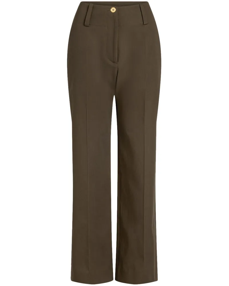 Patou Wide-Leg-Hose aus Gabardine - Grün Grün