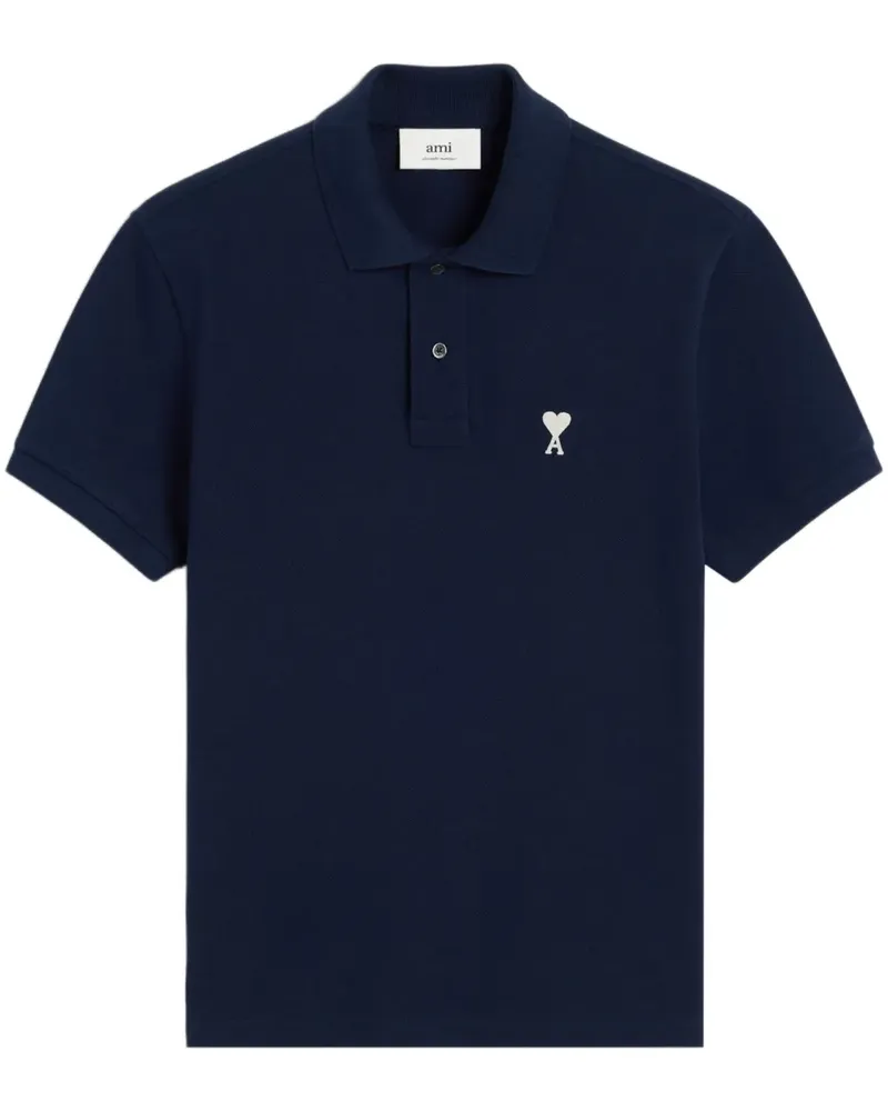 AMI Paris Ami de Coeur Poloshirt - Blau Blau