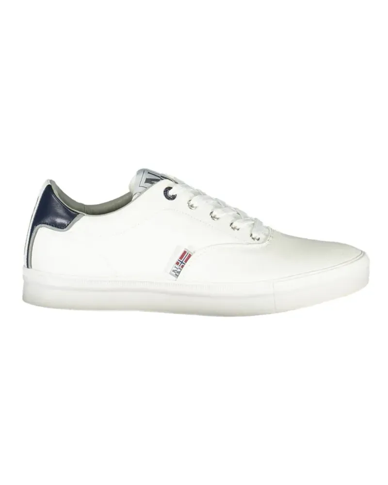 Napapijri logo-patch low-top sneakers - Weiß Weiß