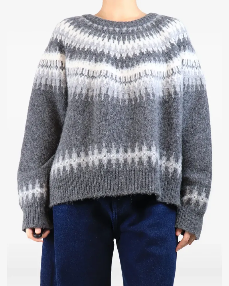 Nili Lotan Pullover mit Fair-Isle-Muster - Grau Grau