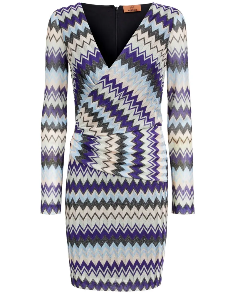 Missoni Minikleid mit Zickzackmuster - Nude Nude