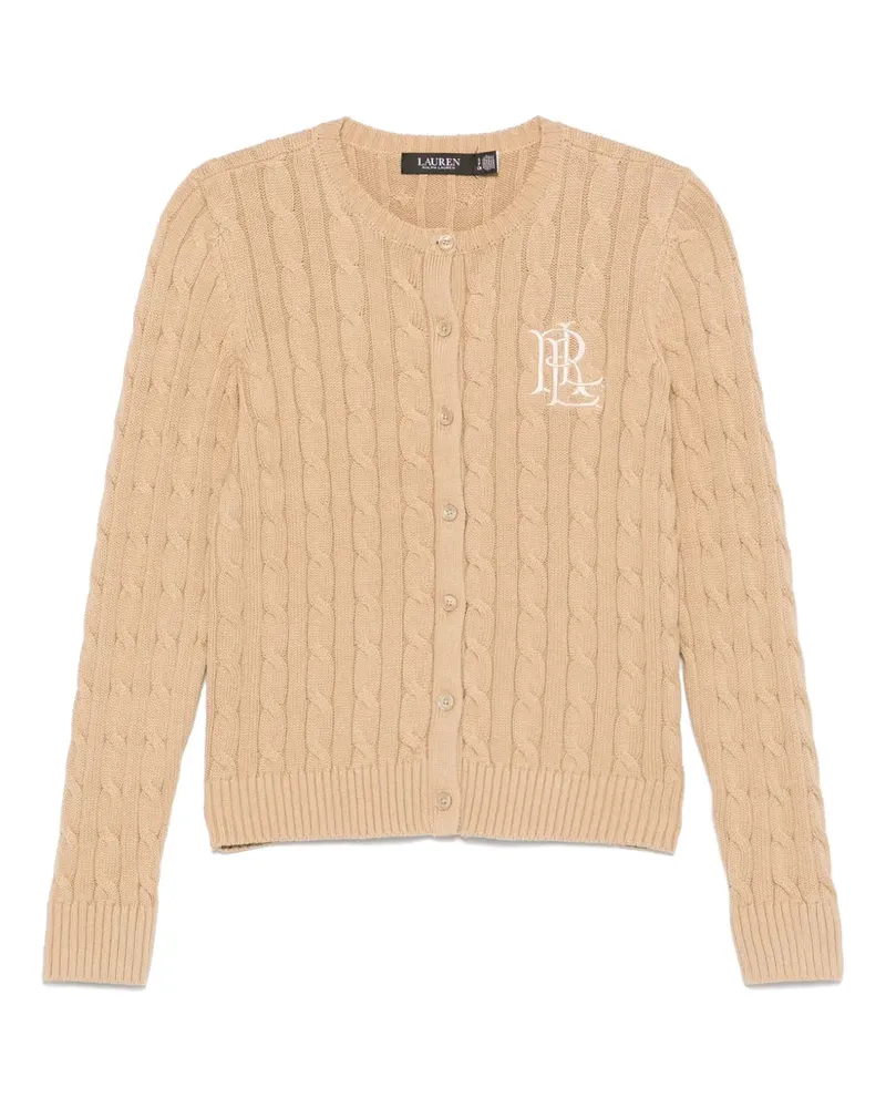 Ralph Lauren Cardigan mit Logo-Stickerei - Nude Nude