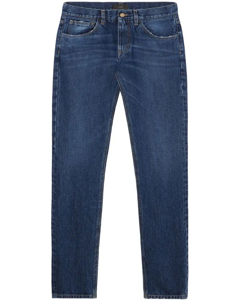 Alanui Deep Ocean Straight-Leg-Jeans Blau