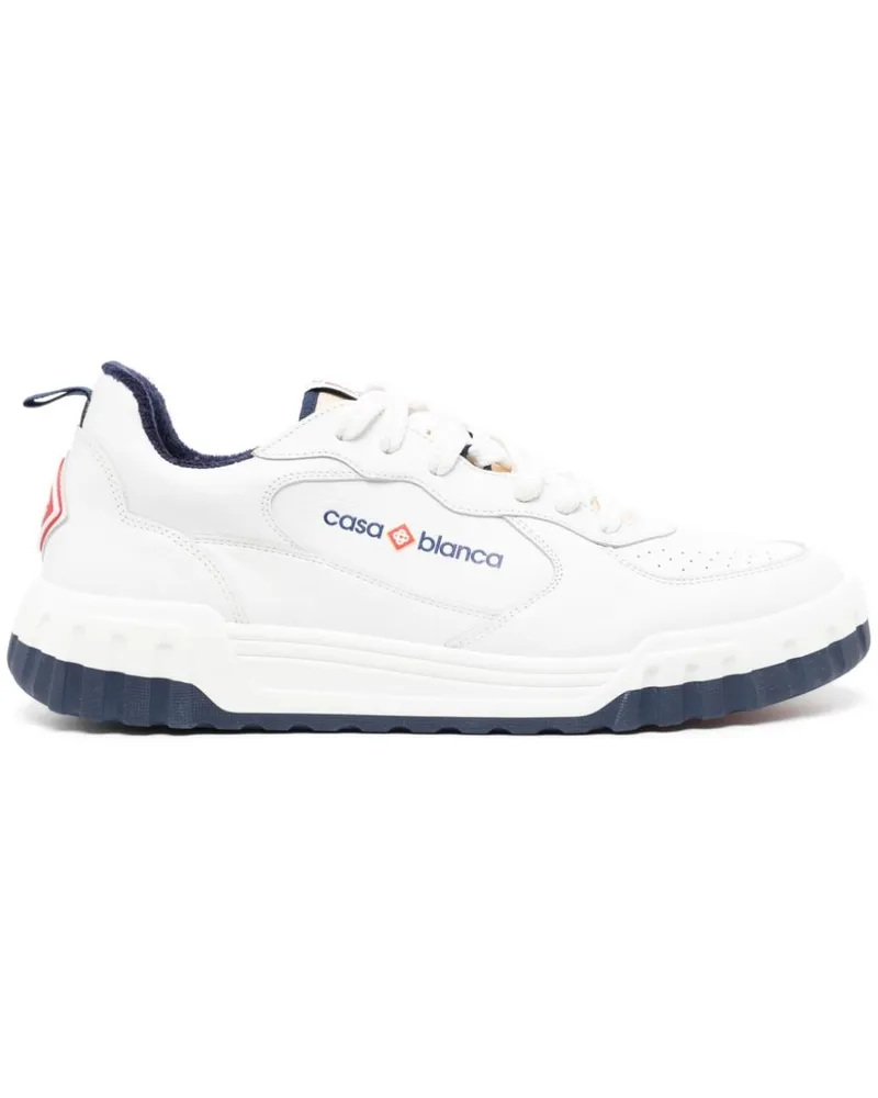 Casablanca Paris The Court Sneakers - Weiß Weiß