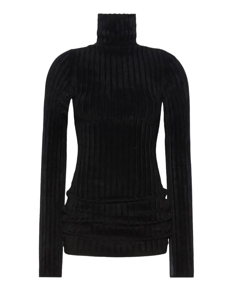 SPORTMAX velvet-effect sweater - Schwarz Schwarz