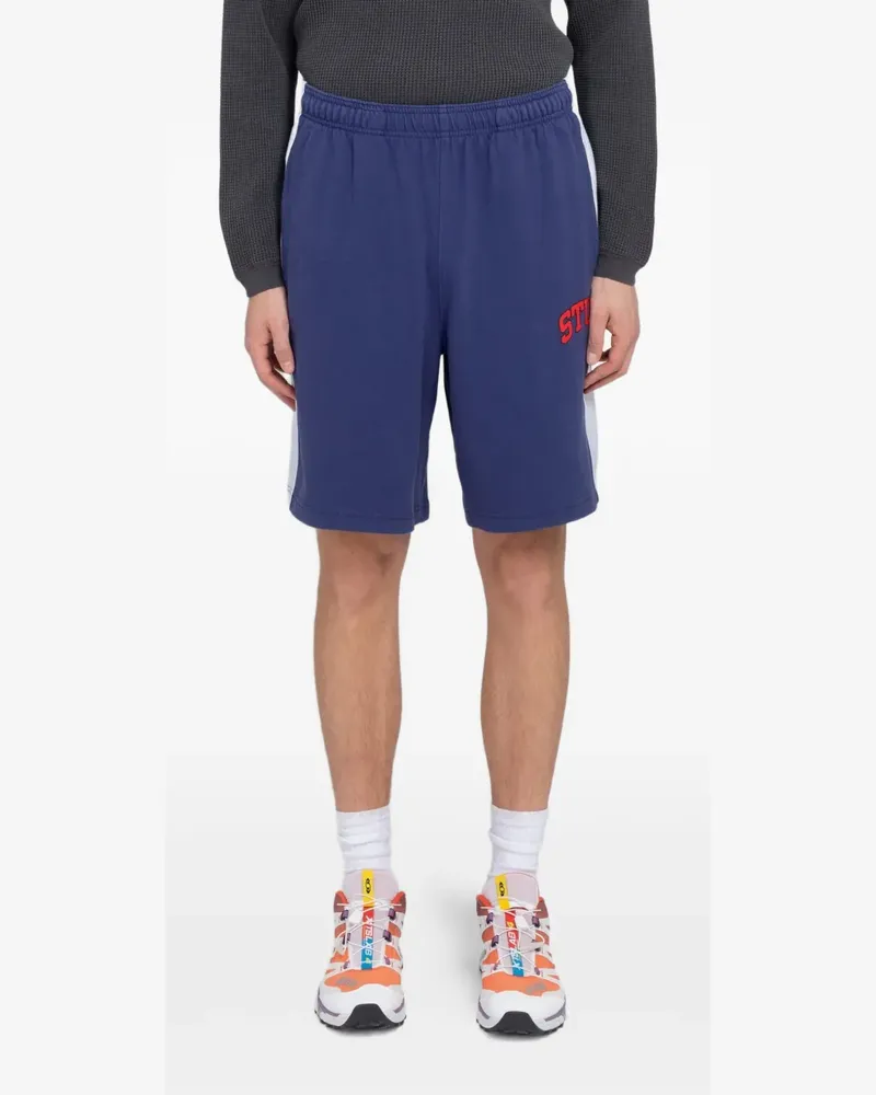 Stüssy logo-detail pocket shorts - Blau Blau