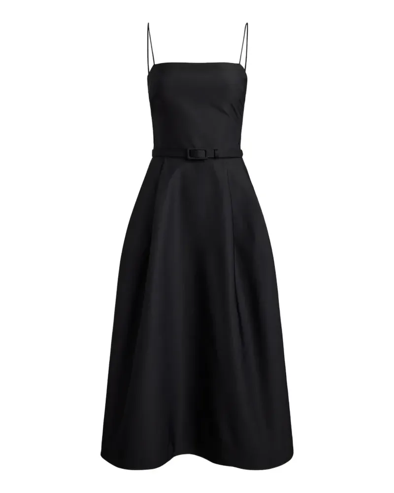 Ralph Lauren belted midi dress - Schwarz Schwarz