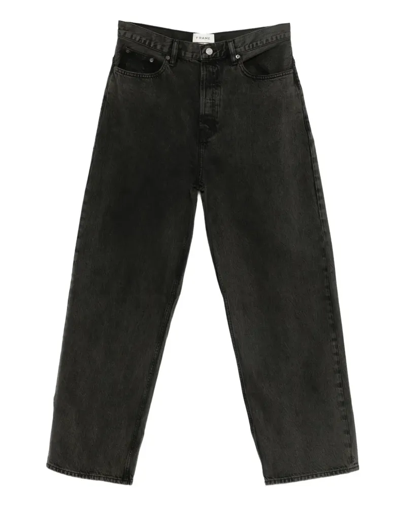Frame Denim Gerade Jeans im Five-Pocket-Design - Schwarz Schwarz