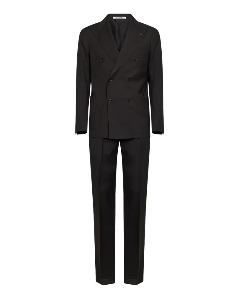 Tagliatore double-breasted virgin-wool suit - Braun Braun