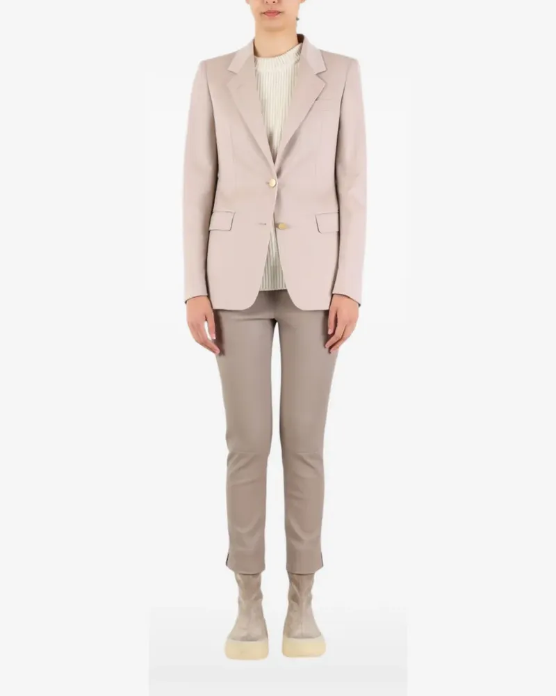 Tagliatore Einreihige Jacke mit goldfarbenen Knöpfen - Nude Nude