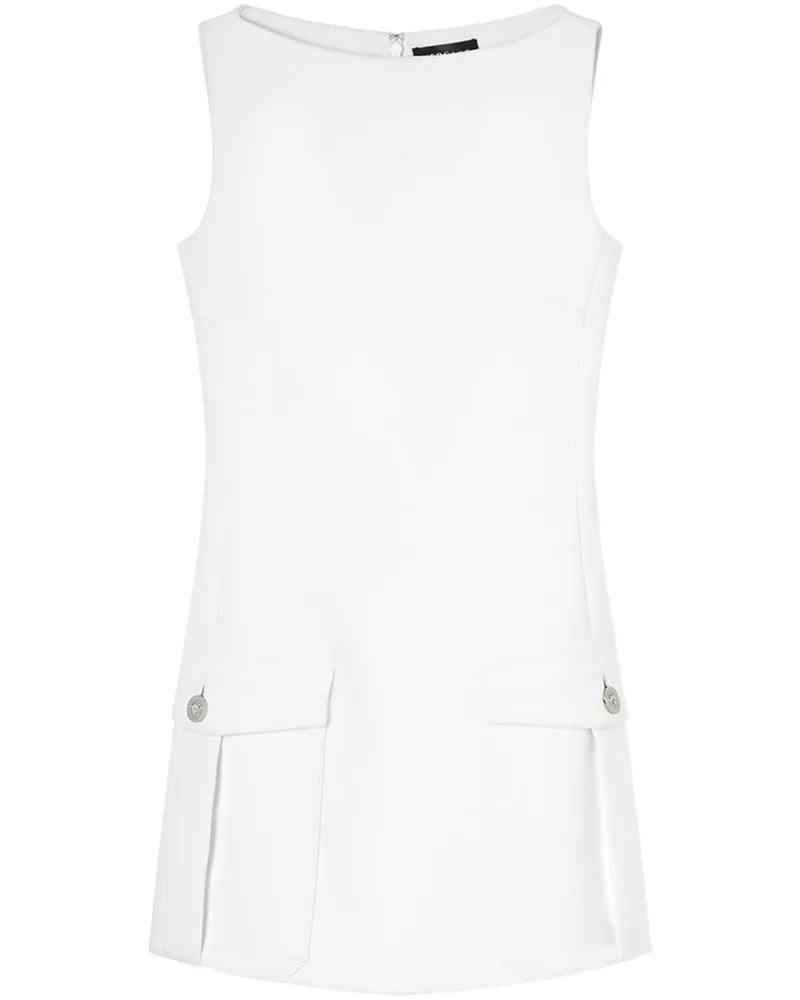 Versace Minikleid mit Medusenkopf Weiß