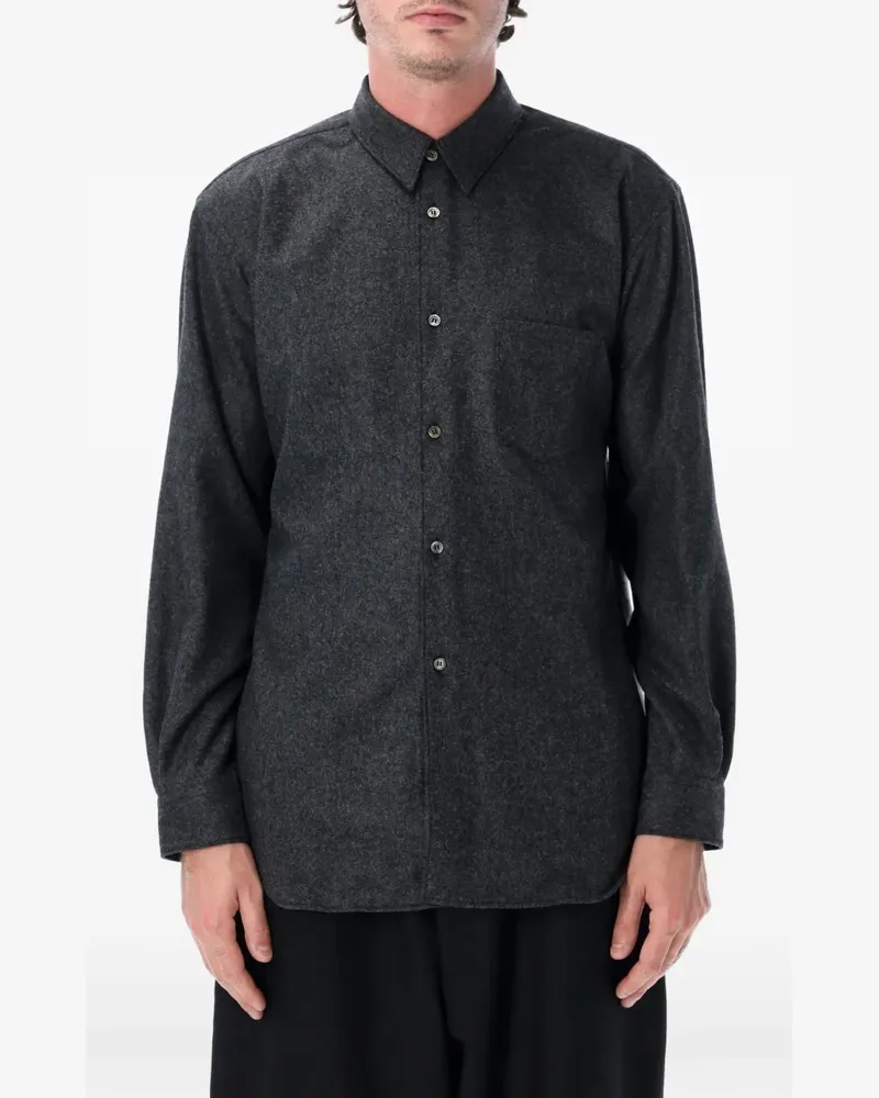 Comme des Garçons chest-pocket button-up shirt - Grau Grau