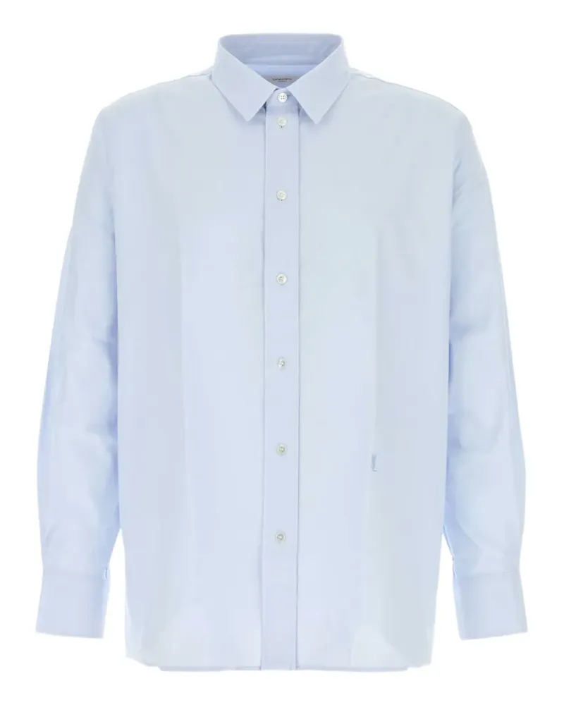 Saint Laurent Oxford-Hemd mit Cassandre-Detail - Blau Blau