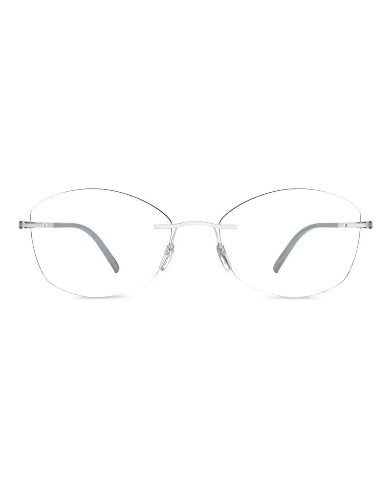 Silhouette Rahmenlose Brille aus Titan - Silber Silber