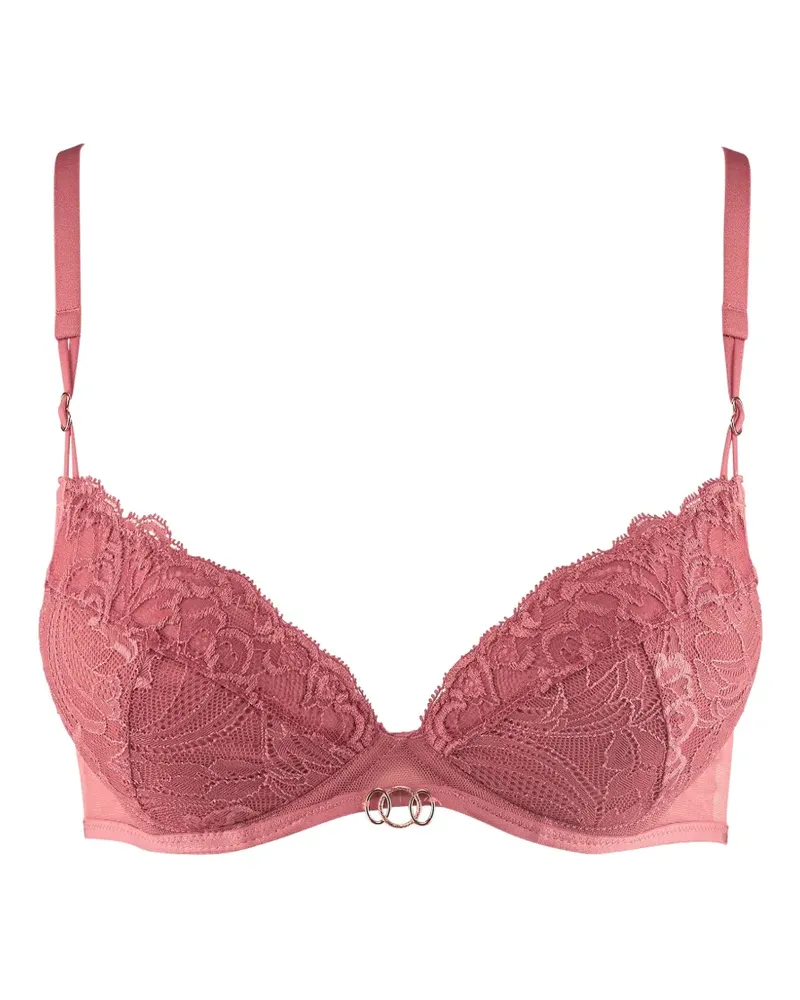 Aubade Feeling Myself Push-up-BH mit Spitzenstickerei - Rosa Rosa