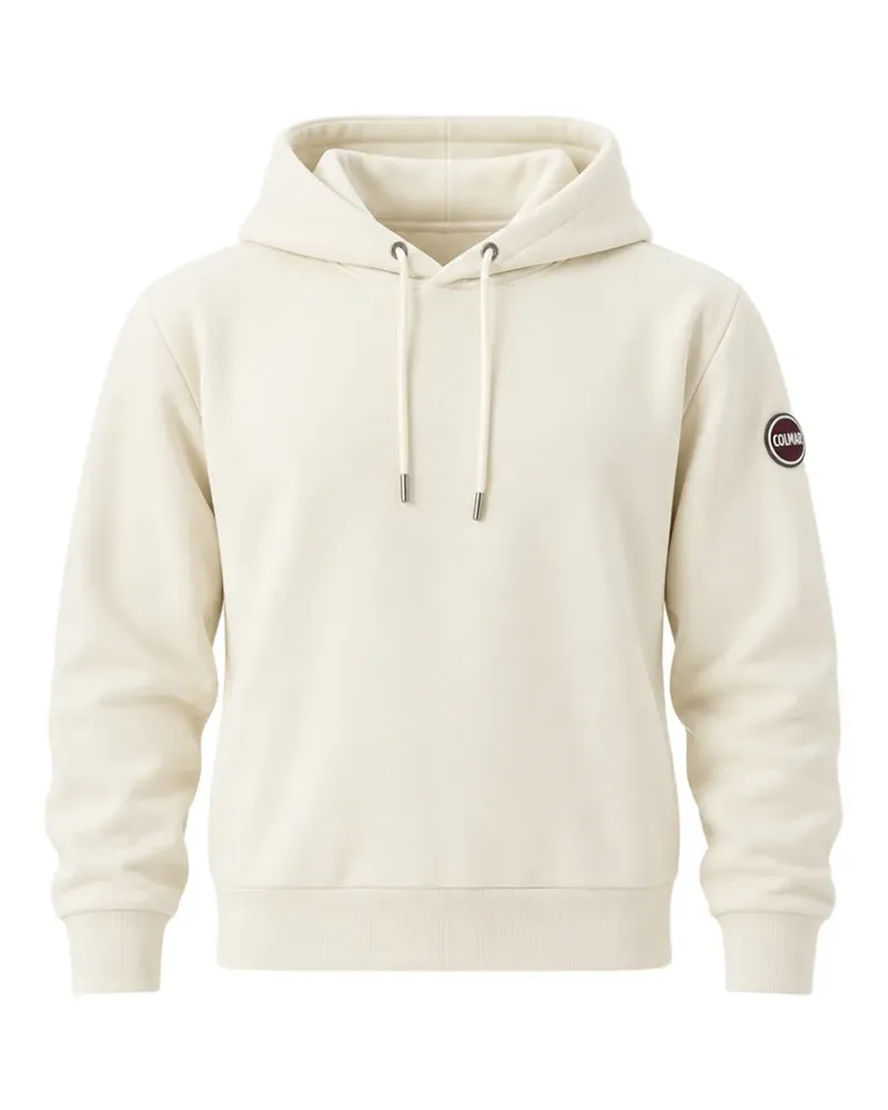 Colmar logo-patch drawstring hoodie - Nude Nude