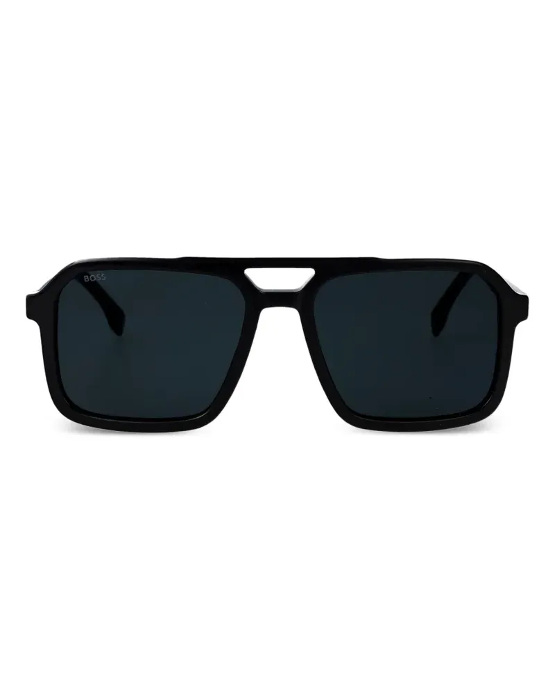 HUGO BOSS 1894 rectangle sunglasses - Schwarz Schwarz