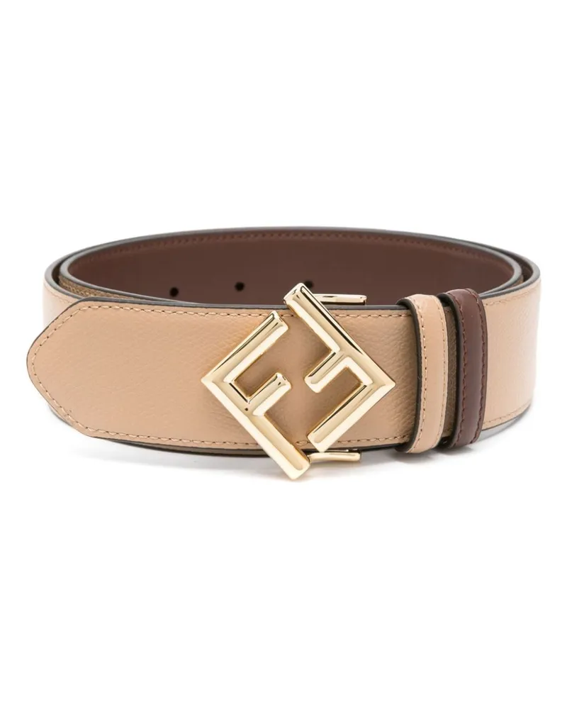 Fendi Gürtel mit FF-Schnalle - Nude Nude