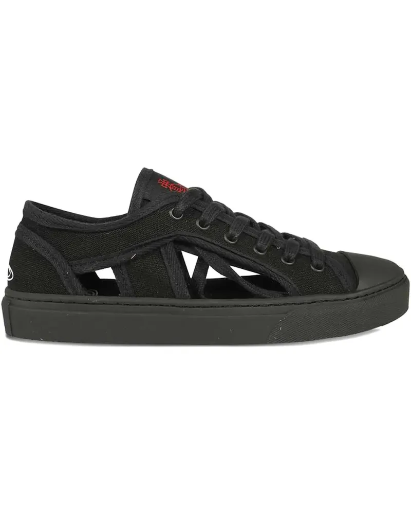 Vivienne Westwood Sneakers mit Cut-Out - Schwarz Schwarz