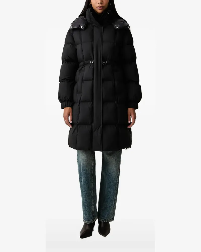 Patrizia Pepe Gesteppter Mantel - Schwarz Schwarz